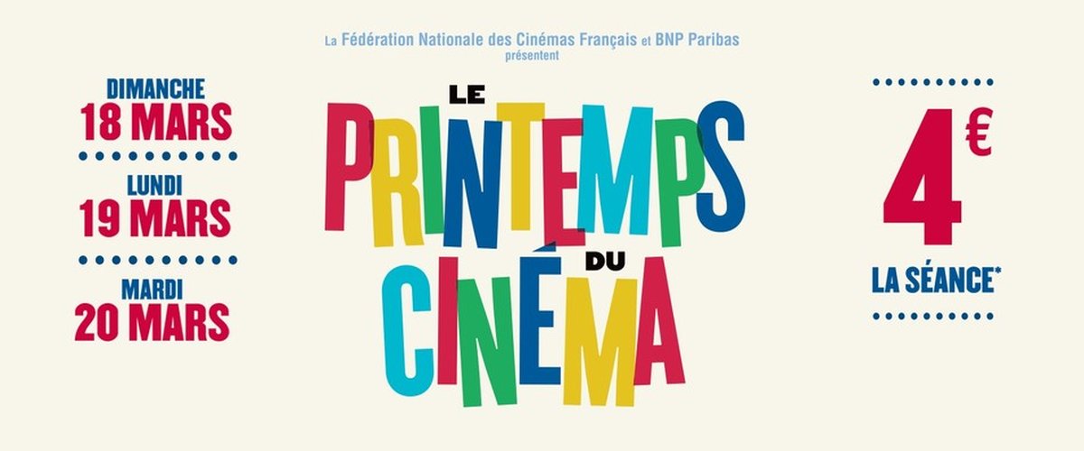 Avec le Printemps du Cinéma, ta place de ciné est à seulement 4€ !