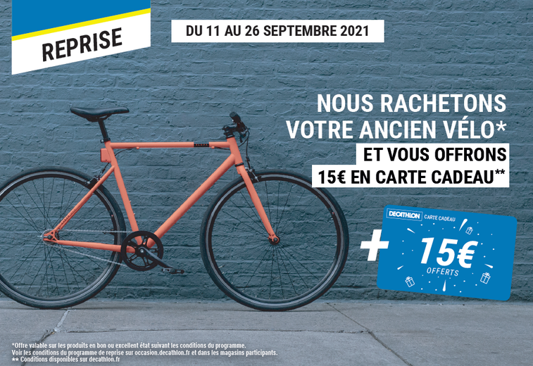 Decathlon reprise 2025 de vélo