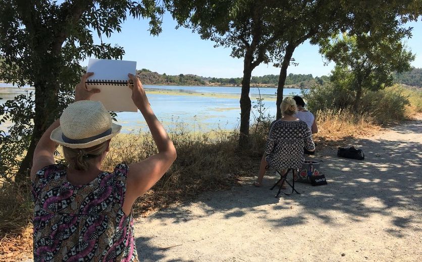 Atelier aquarelle avec Annette Morris