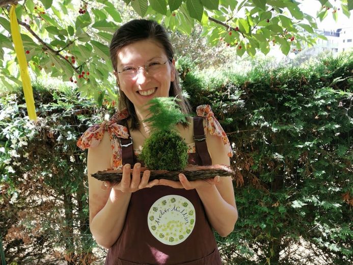 Atelier Kokedama à Toulouse avec Milla