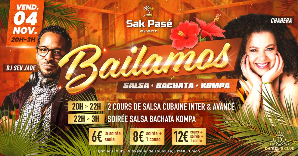 Soirée latine Bailamos au Daniel's Club