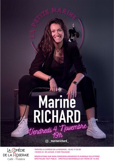 Marine Richard en stand-up à la Comédie de la Roseraie