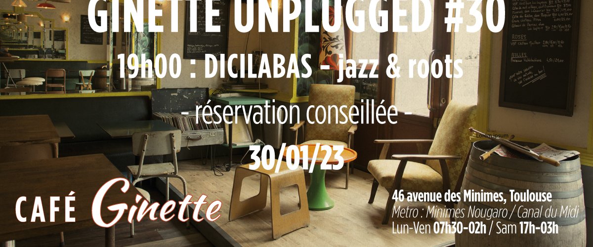 Ginette Unplugged #30 au Café Ginette