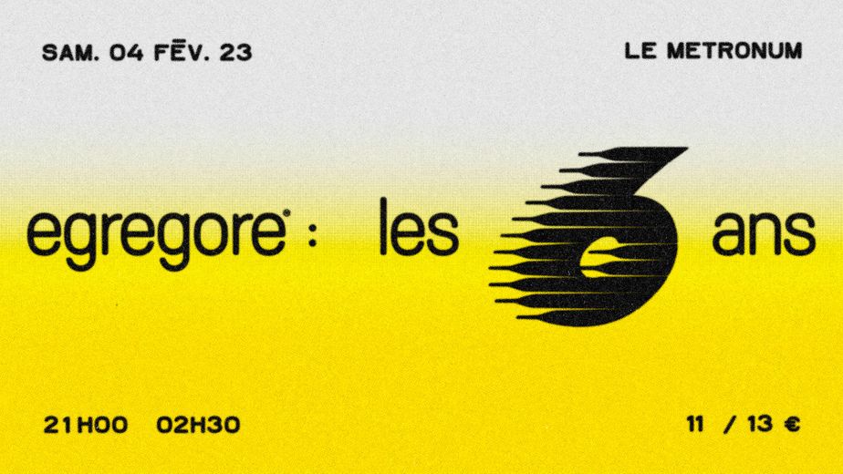 Les 6 ans d'Egregore Collective au Metronum