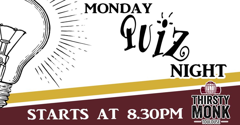 Quiz Night au Thirsty Monk