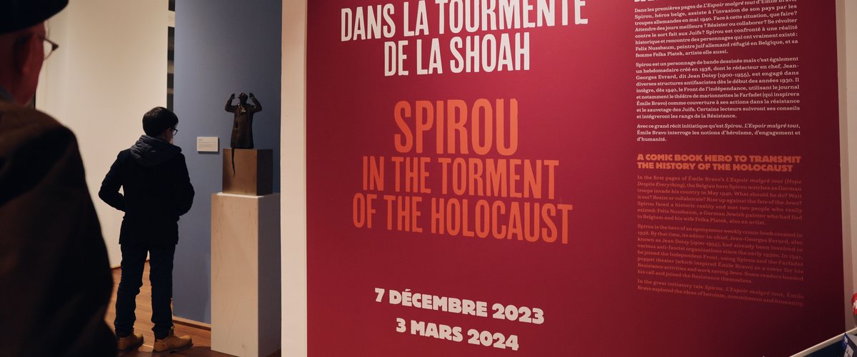 L'exposition Spirou au Mémorial de la Shoah.